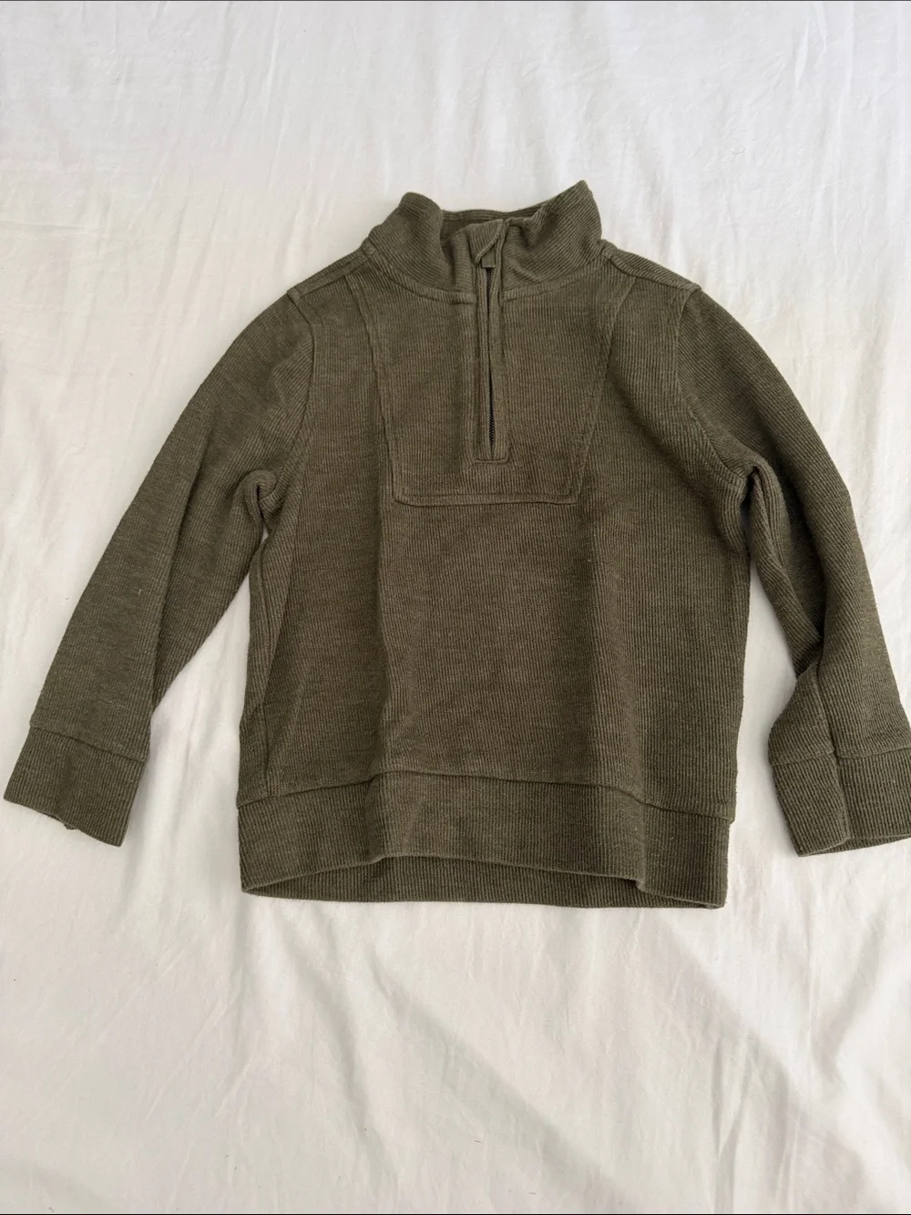 Carter's khaki Knit Quarter Zip Sweater size 3T